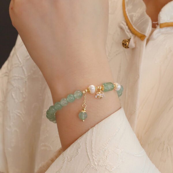 【Energy and Luck】Green Strawberry Quartz Bracelet - Image 2